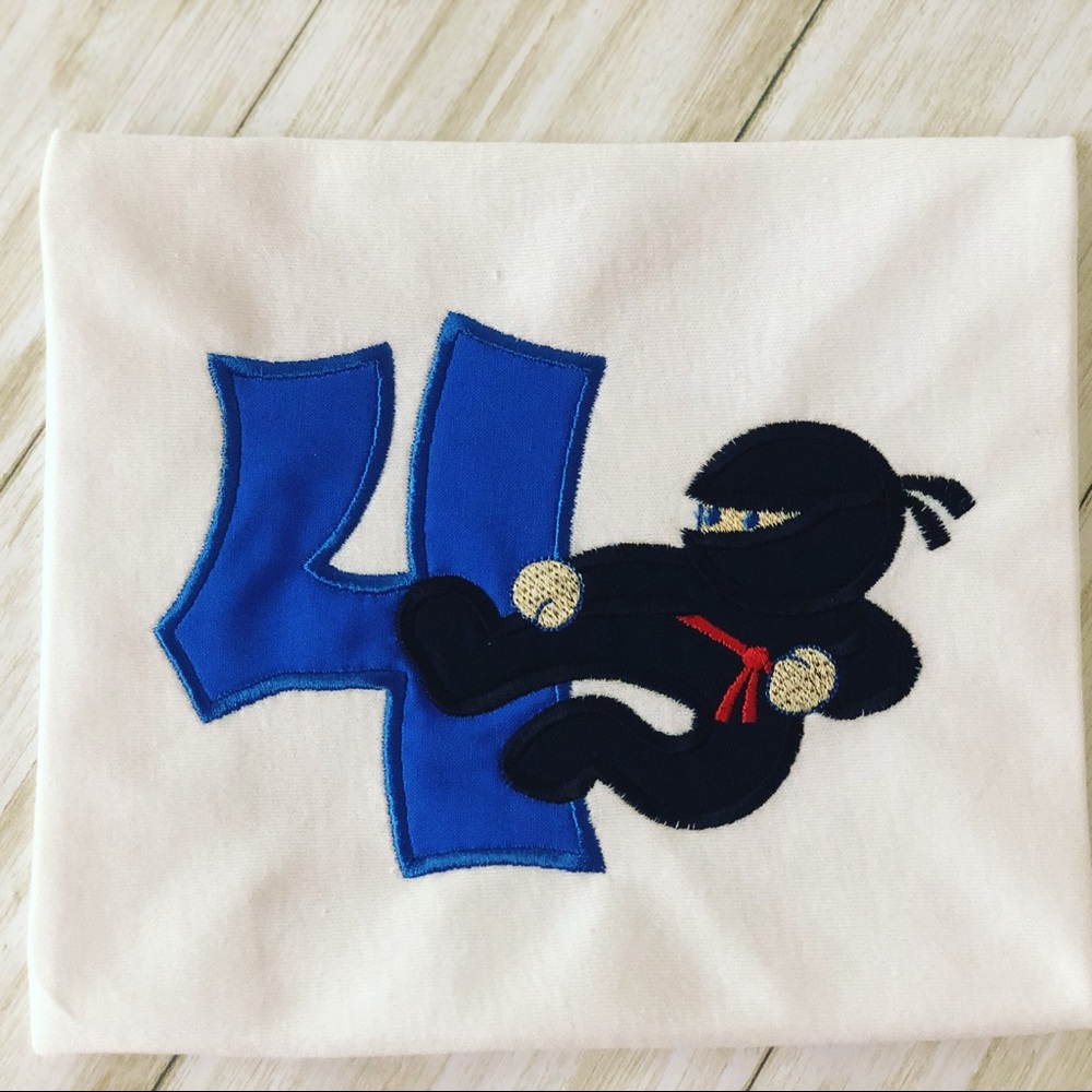 Kids Karate Ninja Birthday Shirt